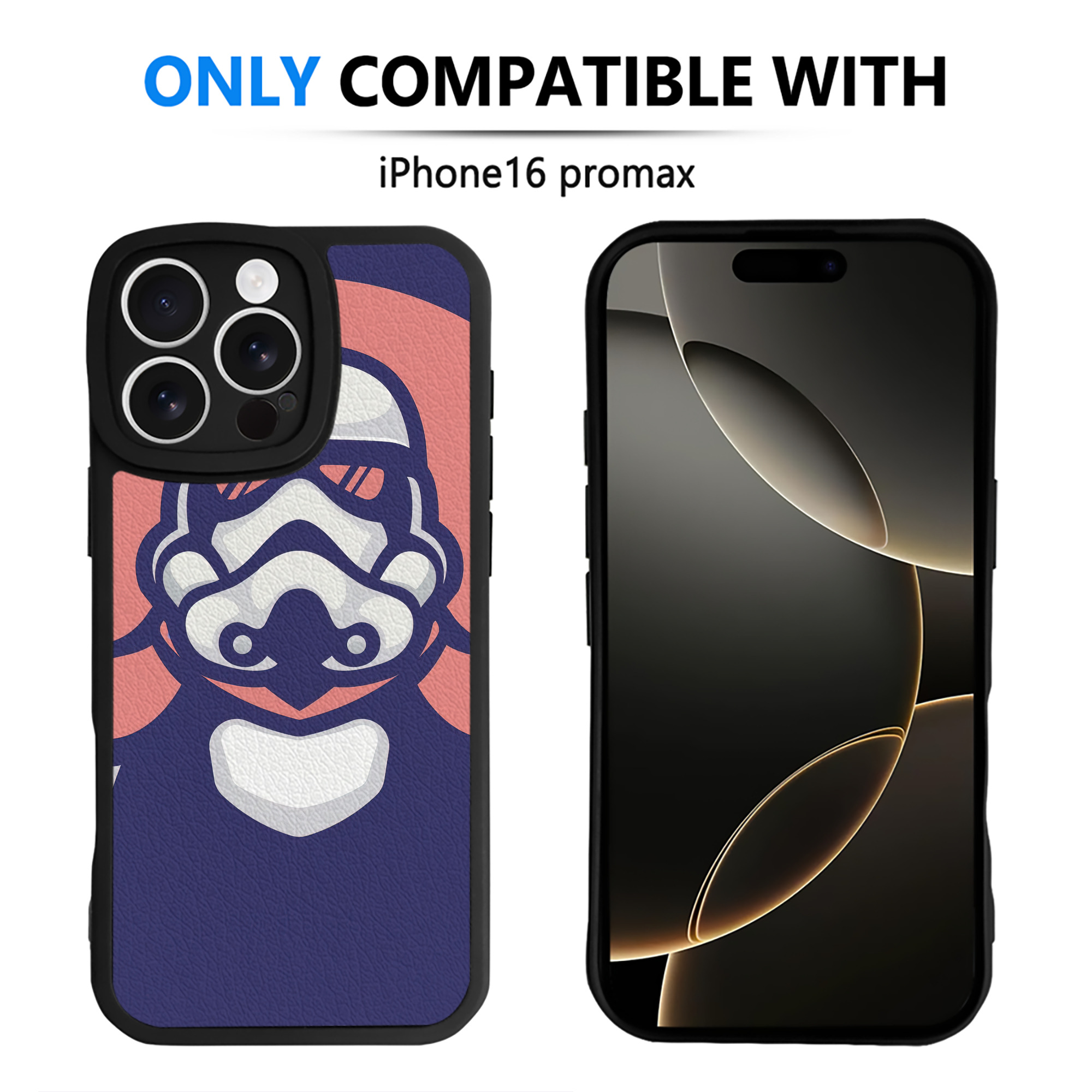 （画像用） スター・ウォーズ Star Wars 【iPhone 16シリーズ対応】シリコンスマホケース（レザー調） 材質：シリコン